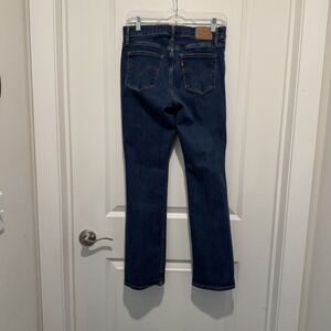 Levi Strauss Signature Women's Jeans, Size 6, Blue, Low Rise, Bootcut, Dark Wash